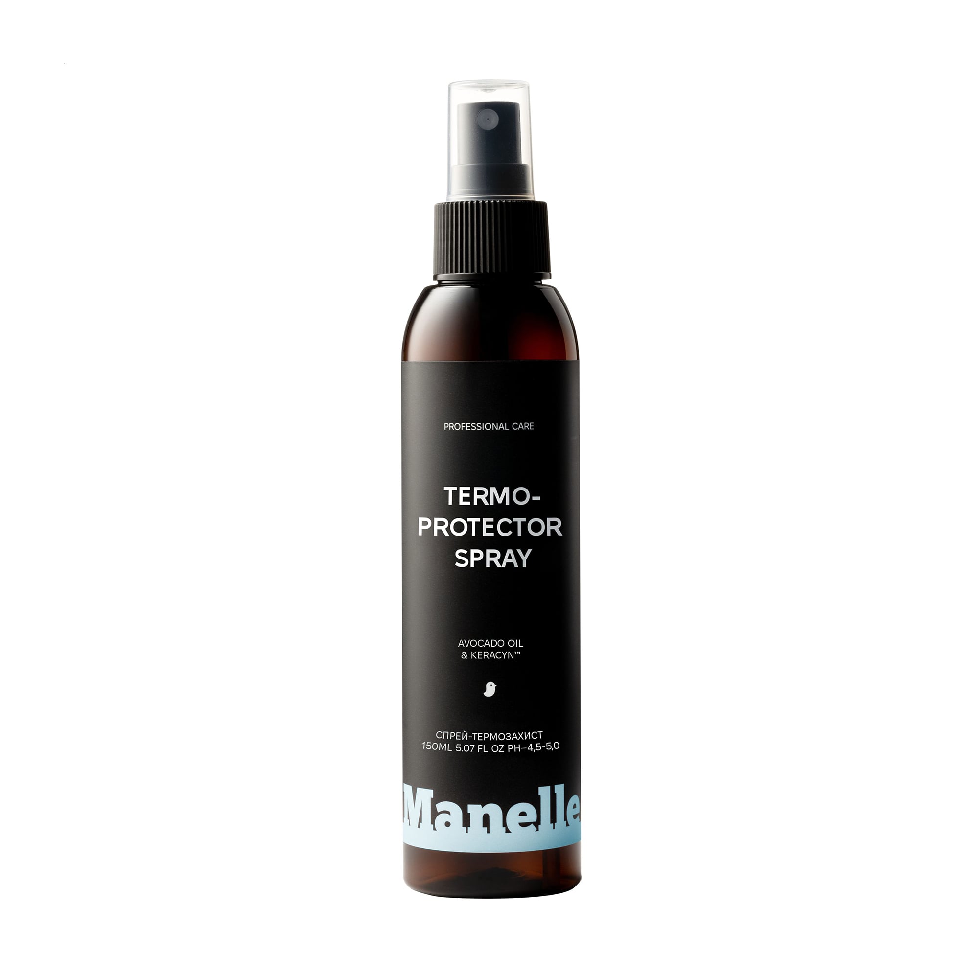 Спрей-термозахист для волосся Manelle Professional Care MultiMoist CLR &amp; Keracyn Thermo-Protector Spray з антистатичним ефектом, 150 мл